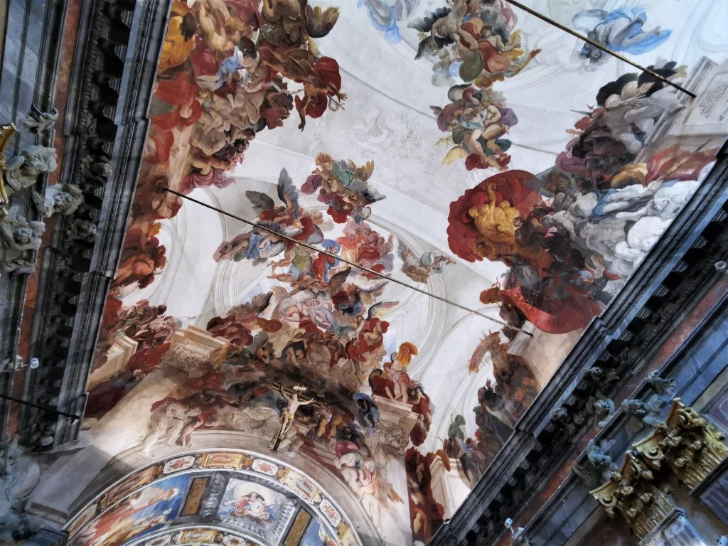 61-Paolo Pagani-Volta con affreschi--Chiesa di san Martino-Castello Valsolda Como  